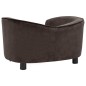 vidaXL Hundesofa Braun 69x49x40 cm Plüsch vidaXL Hundesofa Braun 69x49x40 cm Plüsch