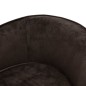 vidaXL Hundesofa Braun 69x49x40 cm Plüsch vidaXL Hundesofa Braun 69x49x40 cm Plüsch