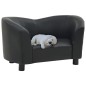 vidaXL Hundesofa Schwarz 67x41x39 cm Kunstleder vidaXL Hundesofa Schwarz 67x41x39 cm Kunstleder