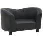 vidaXL Hundesofa Schwarz 67x41x39 cm Kunstleder vidaXL Hundesofa Schwarz 67x41x39 cm Kunstleder