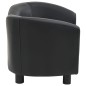 vidaXL Hundesofa Schwarz 67x41x39 cm Kunstleder vidaXL Hundesofa Schwarz 67x41x39 cm Kunstleder