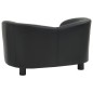 vidaXL Hundesofa Schwarz 67x41x39 cm Kunstleder vidaXL Hundesofa Schwarz 67x41x39 cm Kunstleder