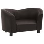 vidaXL Hundesofa Braun 67x41x39 cm Kunstleder vidaXL Hundesofa Braun 67x41x39 cm Kunstleder