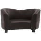 vidaXL Hundesofa Braun 67x41x39 cm Kunstleder vidaXL Hundesofa Braun 67x41x39 cm Kunstleder
