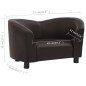 vidaXL Hundesofa Braun 67x41x39 cm Kunstleder vidaXL Hundesofa Braun 67x41x39 cm Kunstleder
