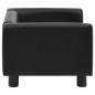 vidaXL Hundesofa Schwarz 60x43x30 cm Plüsch und Kunstleder vidaXL Hundesofa Schwarz 60x43x30 cm Plüsch und Kunstleder