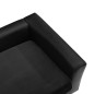 vidaXL Hundesofa Schwarz 60x43x30 cm Plüsch und Kunstleder vidaXL Hundesofa Schwarz 60x43x30 cm Plüsch und Kunstleder