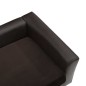 vidaXL Hundesofa Braun 60x43x30 cm Plüsch und Kunstleder vidaXL Hundesofa Braun 60x43x30 cm Plüsch und Kunstleder
