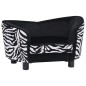 vidaXL Hundesofa Schwarz 68x38x38 cm Plüsch vidaXL Hundesofa Schwarz 68x38x38 cm Plüsch