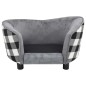 vidaXL Hundesofa Grau 68x38x38 cm Plüsch vidaXL Hundesofa Grau 68x38x38 cm Plüsch