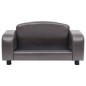 vidaXL Hundesofa Grau 80x50x40 cm Kunstleder vidaXL Hundesofa Grau 80x50x40 cm Kunstleder