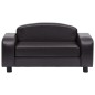 vidaXL Hundesofa Braun 80x50x40 cm Kunstleder vidaXL Hundesofa Braun 80x50x40 cm Kunstleder