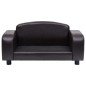vidaXL Hundesofa Braun 80x50x40 cm Kunstleder vidaXL Hundesofa Braun 80x50x40 cm Kunstleder