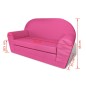 vidaXL Kinder Ausklapp-Loungesessel Rosa vidaXL Kinder Ausklapp-Loungesessel Rosa