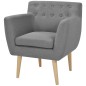 vidaXL Sessel Hellgrau Stoff vidaXL Sessel Hellgrau Stoff