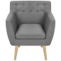 vidaXL Sessel Hellgrau Stoff vidaXL Sessel Hellgrau Stoff