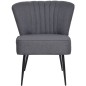 vidaXL Cocktailstuhl Dunkelgrau Stoff vidaXL Cocktailstuhl Dunkelgrau Stoff