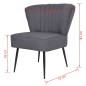 vidaXL Cocktailstuhl Dunkelgrau Stoff vidaXL Cocktailstuhl Dunkelgrau Stoff