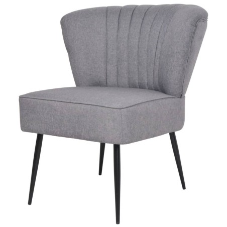 vidaXL Cocktailstuhl Hellgrau Stoff