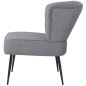 vidaXL Cocktailstuhl Hellgrau Stoff vidaXL Cocktailstuhl Hellgrau Stoff