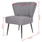 vidaXL Cocktailstuhl Hellgrau Stoff vidaXL Cocktailstuhl Hellgrau Stoff