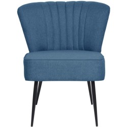 vidaXL Cocktailstuhl Blau Stoff