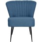 vidaXL Cocktailstuhl Blau Stoff vidaXL Cocktailstuhl Blau Stoff