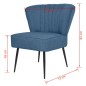 vidaXL Cocktailstuhl Blau Stoff vidaXL Cocktailstuhl Blau Stoff