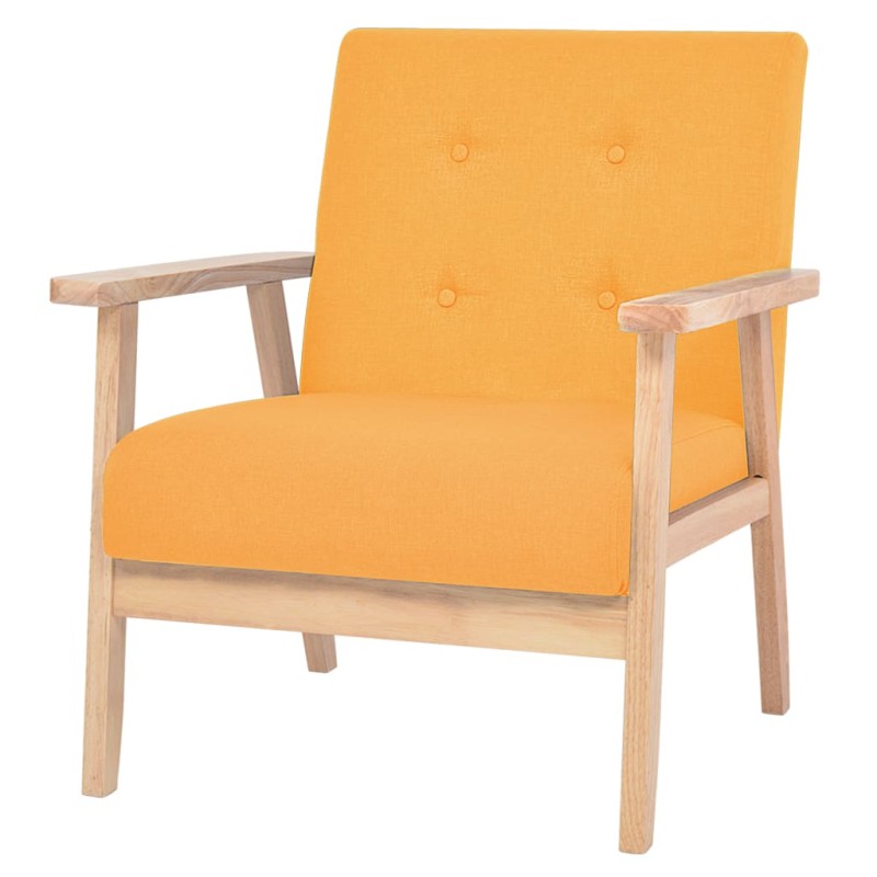 vidaXL Sessel Gelb Stoff vidaXL Sessel Gelb Stoff