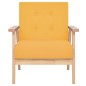 vidaXL Sessel Gelb Stoff vidaXL Sessel Gelb Stoff