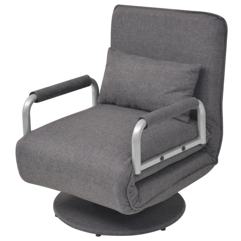 vidaXL Drehstuhl und Schlafsofa Dunkelgrau Stoff vidaXL Drehstuhl und Schlafsofa Dunkelgrau Stoff
