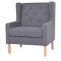 vidaXL Sessel Grau Stoff vidaXL Sessel Grau Stoff