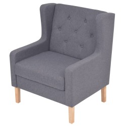 vidaXL Sessel Grau Stoff 