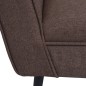 vidaXL Sessel Braun Stahl und Stoff vidaXL Sessel Braun Stahl und Stoff