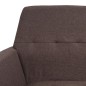vidaXL Sessel Braun Stahl und Stoff vidaXL Sessel Braun Stahl und Stoff