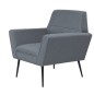vidaXL Sessel Hellgrau Stahl und Stoff vidaXL Sessel Hellgrau Stahl und Stoff