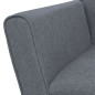 vidaXL Sessel Hellgrau Stahl und Stoff vidaXL Sessel Hellgrau Stahl und Stoff