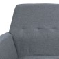 vidaXL Sessel Hellgrau Stahl und Stoff vidaXL Sessel Hellgrau Stahl und Stoff