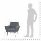 vidaXL Sessel Hellgrau Stahl und Stoff vidaXL Sessel Hellgrau Stahl und Stoff
