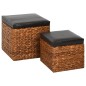 vidaXL Ottoman-Set 2 Stk. Seegras Braun vidaXL Ottoman-Set 2 Stk. Seegras Braun