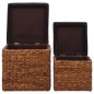 vidaXL Ottoman-Set 2 Stk. Seegras Braun vidaXL Ottoman-Set 2 Stk. Seegras Braun