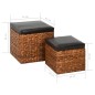 vidaXL Ottoman-Set 2 Stk. Seegras Braun vidaXL Ottoman-Set 2 Stk. Seegras Braun