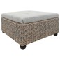 vidaXL Ottoman Seegras 65×65×40 cm Grau vidaXL Ottoman Seegras 65×65×40 cm Grau