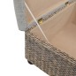vidaXL Ottoman Seegras 65×65×40 cm Grau vidaXL Ottoman Seegras 65×65×40 cm Grau
