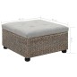 vidaXL Ottoman Seegras 65×65×40 cm Grau vidaXL Ottoman Seegras 65×65×40 cm Grau