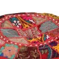 vidaXL Patchwork Sitzpouf Rund Baumwolle Handgefertigt 40x20 cm Rot vidaXL Patchwork Sitzpouf Rund Baumwolle Handgefertigt 40x20 cm Rot