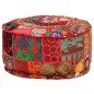 vidaXL Patchwork Sitzpouf Rund Baumwolle Handgefertigt 40x20 cm Rot vidaXL Patchwork Sitzpouf Rund Baumwolle Handgefertigt 40x20 cm Rot