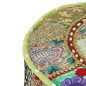vidaXL Patchwork Sitzpouf Rund Baumwolle Handgefertigt 40x20 cm Grün vidaXL Patchwork Sitzpouf Rund Baumwolle Handgefertigt 40x20 cm Grün