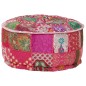 vidaXL Patchwork Sitzpouf Rund Baumwolle Handgefertigt 40x20 cm Rosa vidaXL Patchwork Sitzpouf Rund Baumwolle Handgefertigt 40x20 cm Rosa