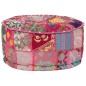 vidaXL Patchwork Sitzpouf Rund Baumwolle Handgefertigt 40x20 cm Rosa vidaXL Patchwork Sitzpouf Rund Baumwolle Handgefertigt 40x20 cm Rosa